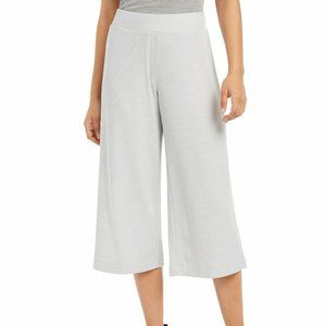 Ideology Women's Ribbed Culottes Wide Leg Pants